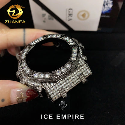Iced Out 925 Silver Moissanite Watch