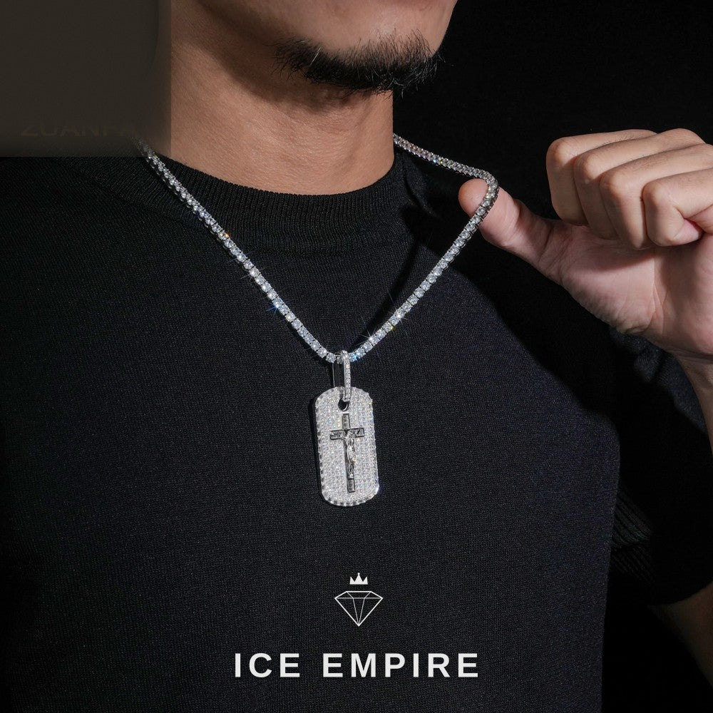 Iced Out 925 Silver Moissanite Pendant