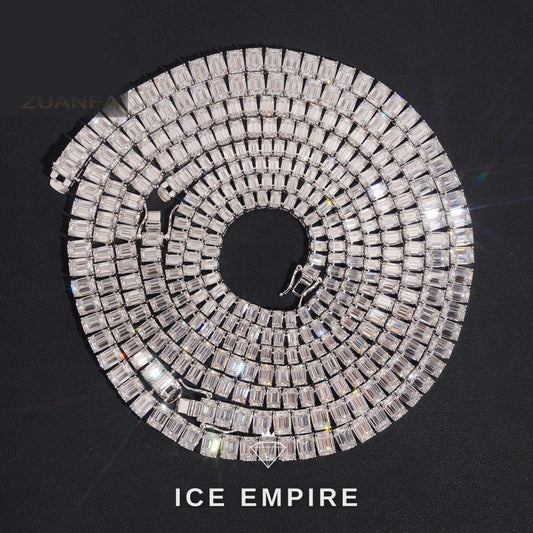 Iced Out Gold Plated Moissanite Cuban Chain