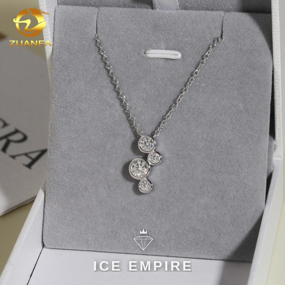 Iced Out Rose Gold Plated Moissanite Cuban Chain