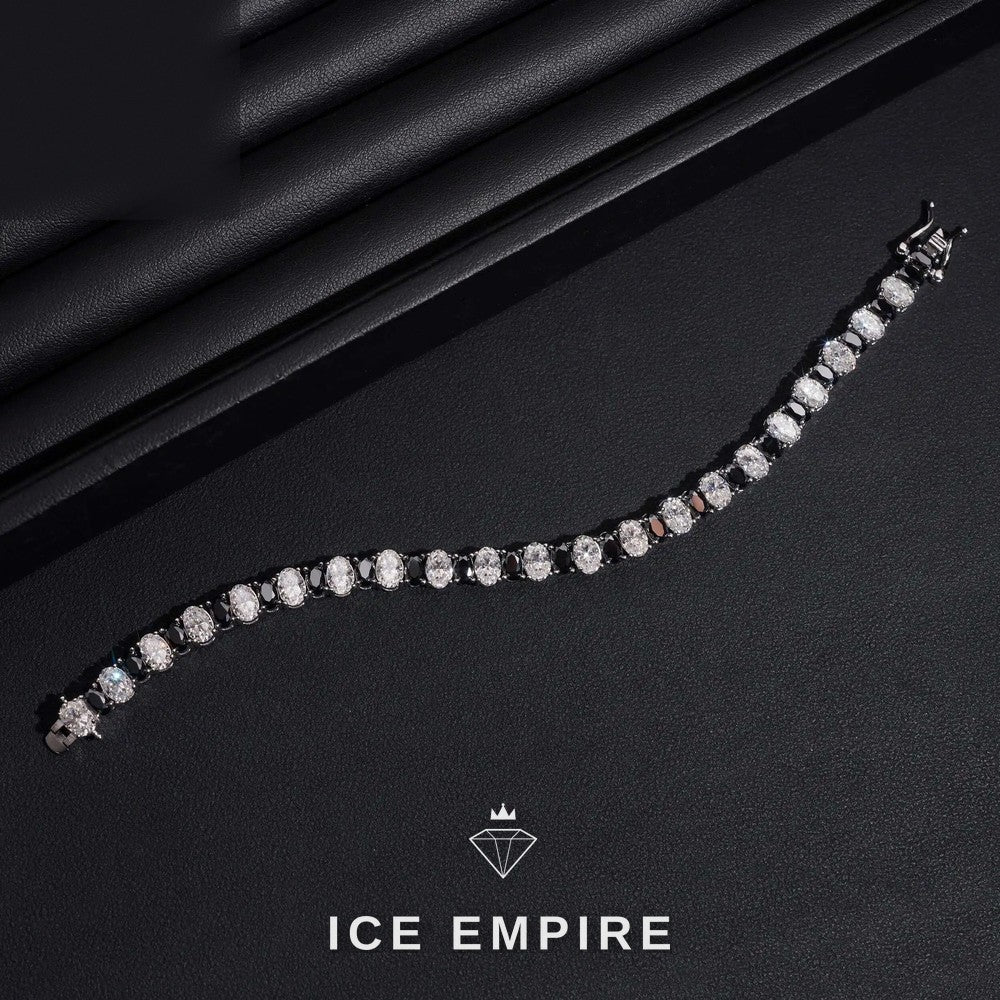 Iced Out 925 Silver Moissanite Tennis Chain