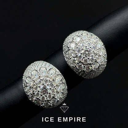 Iced Out Rose Gold Plated Moissanite Ring