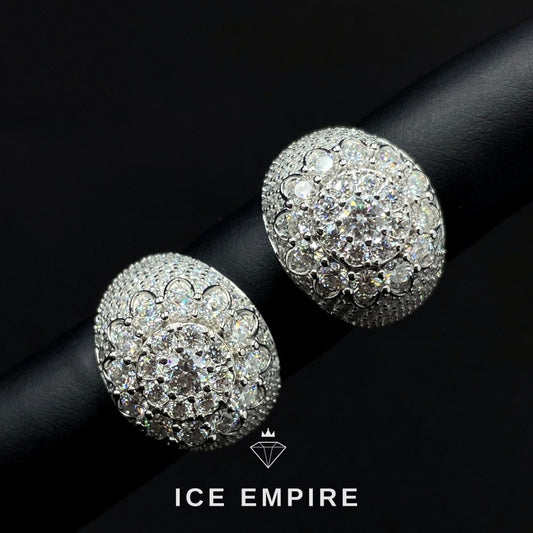 Iced Out Rose Gold Plated Moissanite Ring