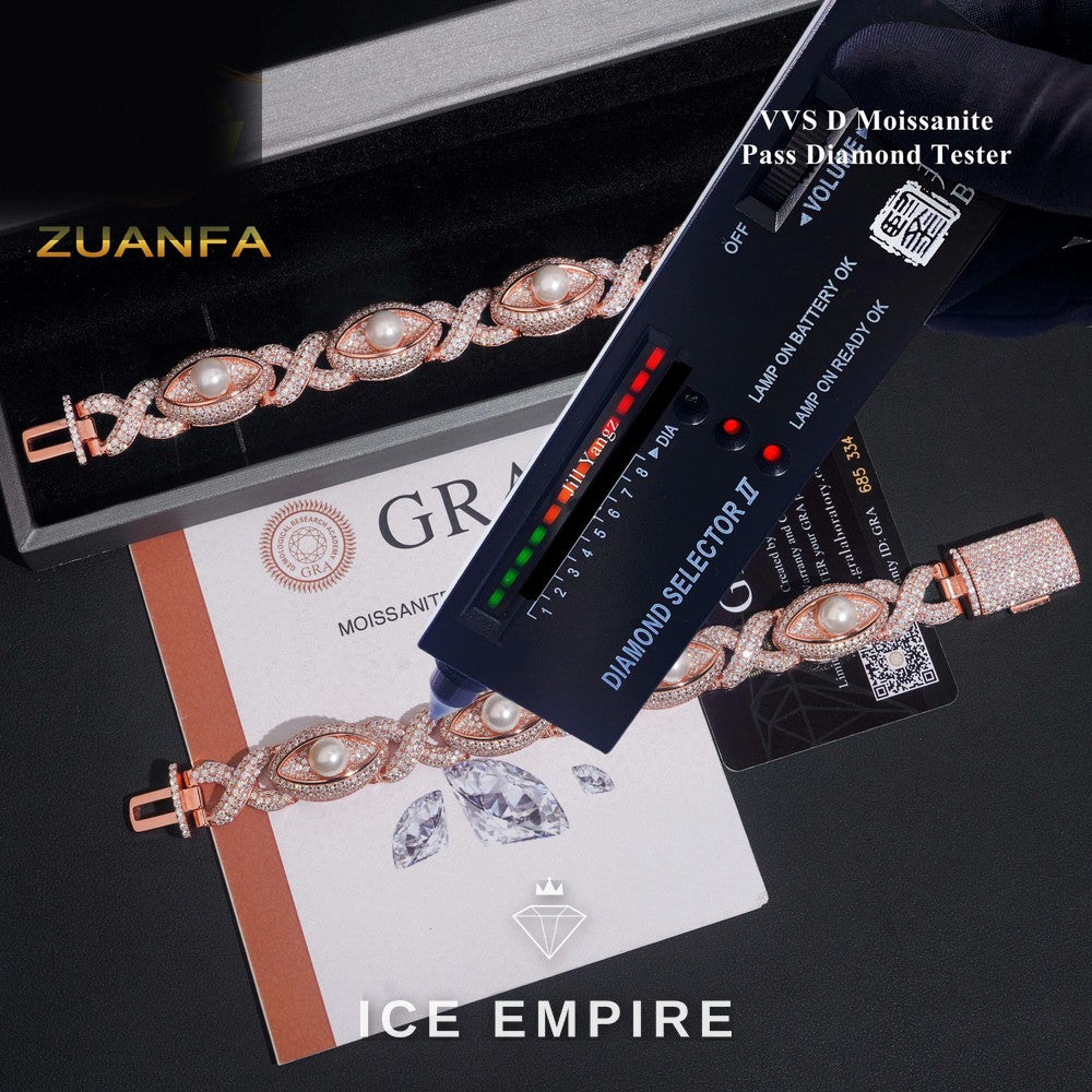Iced Out 925 Silver Cuban Chain