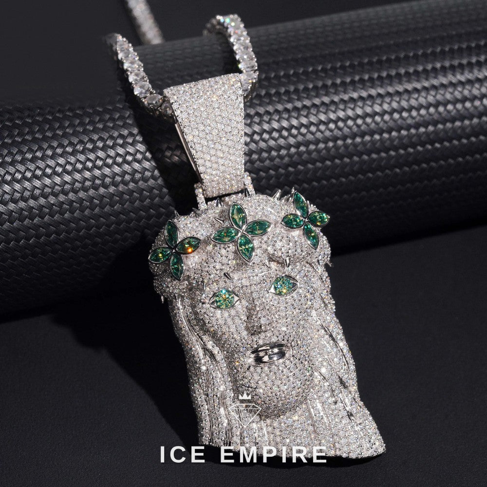 Iced Out 925 Silver Pendant