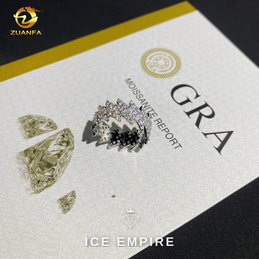 Iced Out 925 Silver Moissanite Cuban Chain