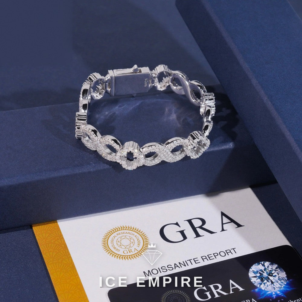 Iced Out Rose Gold Plated Moissanite Cuban Chain