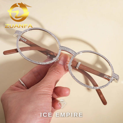 Iced Out 925 Silver Glasses