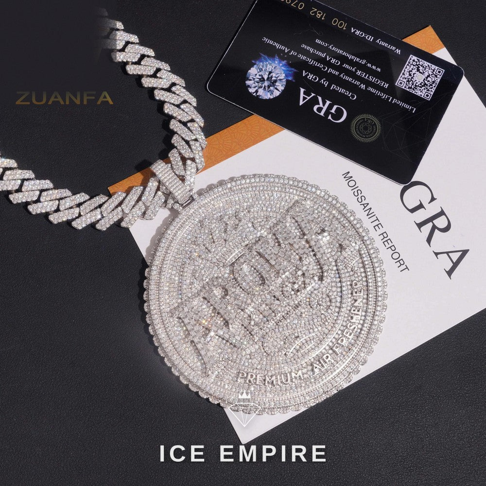 Iced Out 925 Silver Pendant