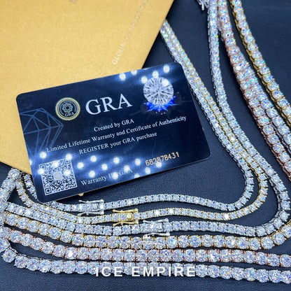 Iced Out Rose Gold Plated Moissanite Cuban Chain