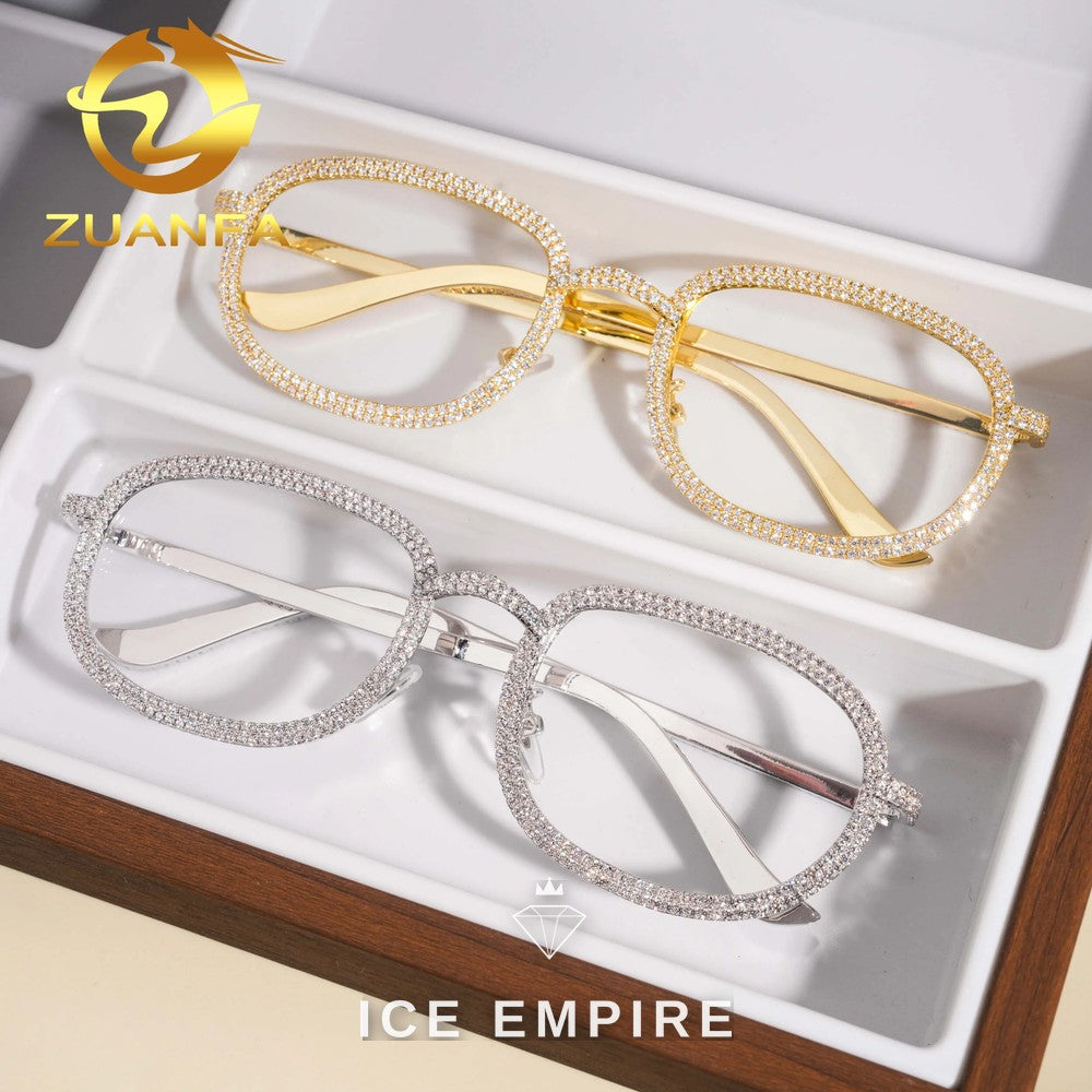 Iced Out 925 Silver Glasses