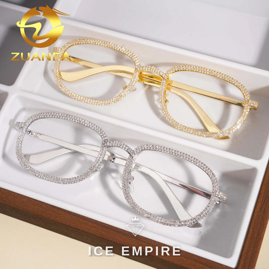 Iced Out 925 Silver Glasses