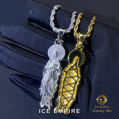 Iced Out 925 Silver Moissanite Pendant