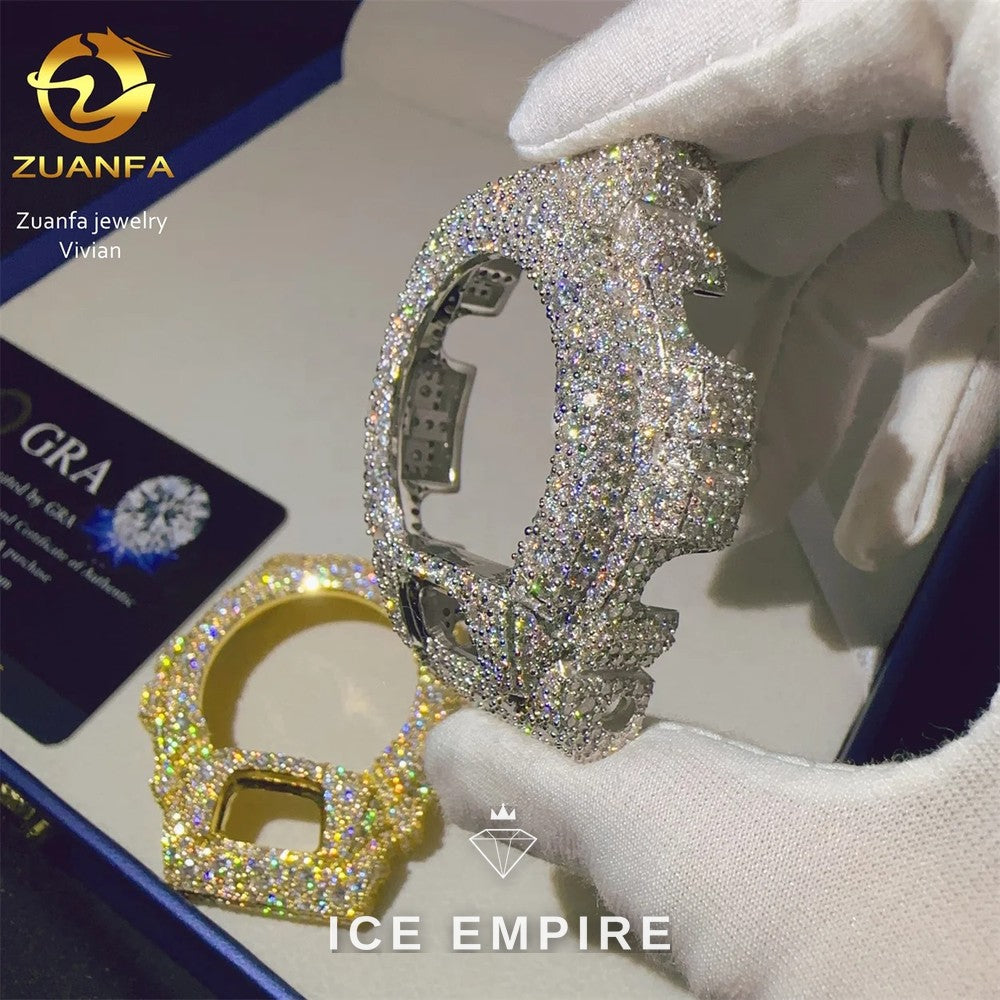 Iced Out 925 Silver Moissanite Watch