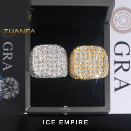 Iced Out 925 Silver Moissanite Cuban Chain