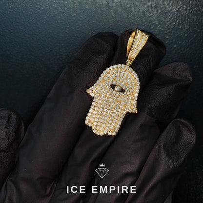 Iced Out 925 Silver Moissanite Pendant