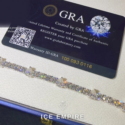 Iced Out Rose Gold Plated Moissanite Cuban Chain
