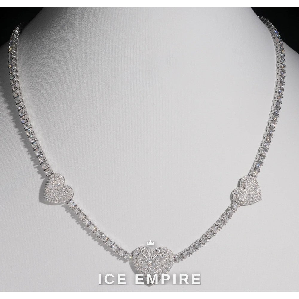 Iced Out Rose Gold Plated Moissanite Cuban Chain