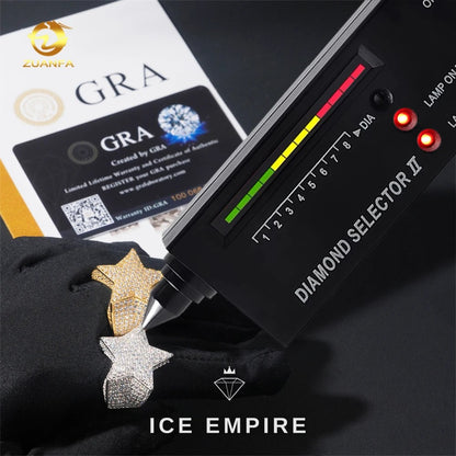Iced Out 925 Silver Moissanite Cuban Chain