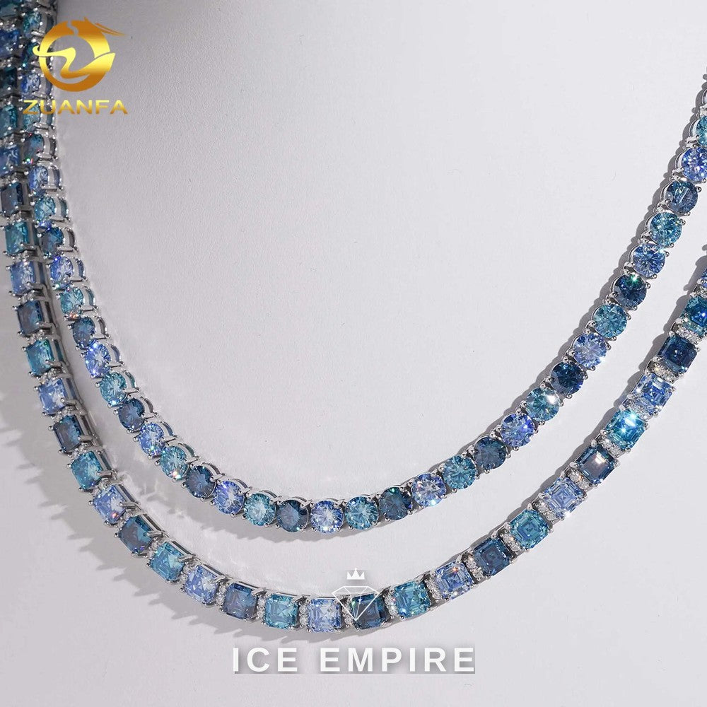 Iced Out Rose Gold Plated Moissanite Cuban Chain