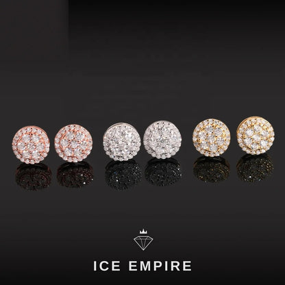 Iced Out 925 Silver Moissanite Stud Earrings