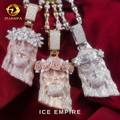 Iced Out 925 Silver Moissanite Pendant