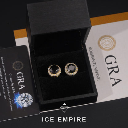 Iced Out 925 Silver Moissanite Earrings