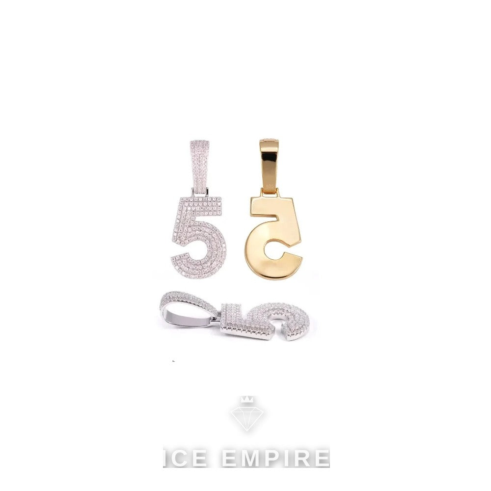 Iced Out 925 Silver Moissanite Pendant