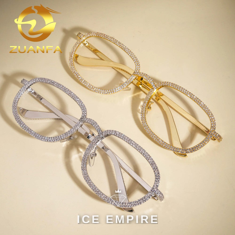 Iced Out 925 Silver Glasses