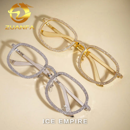 Iced Out 925 Silver Glasses