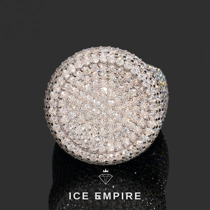 Iced Out Gold Plated Moissanite Ring