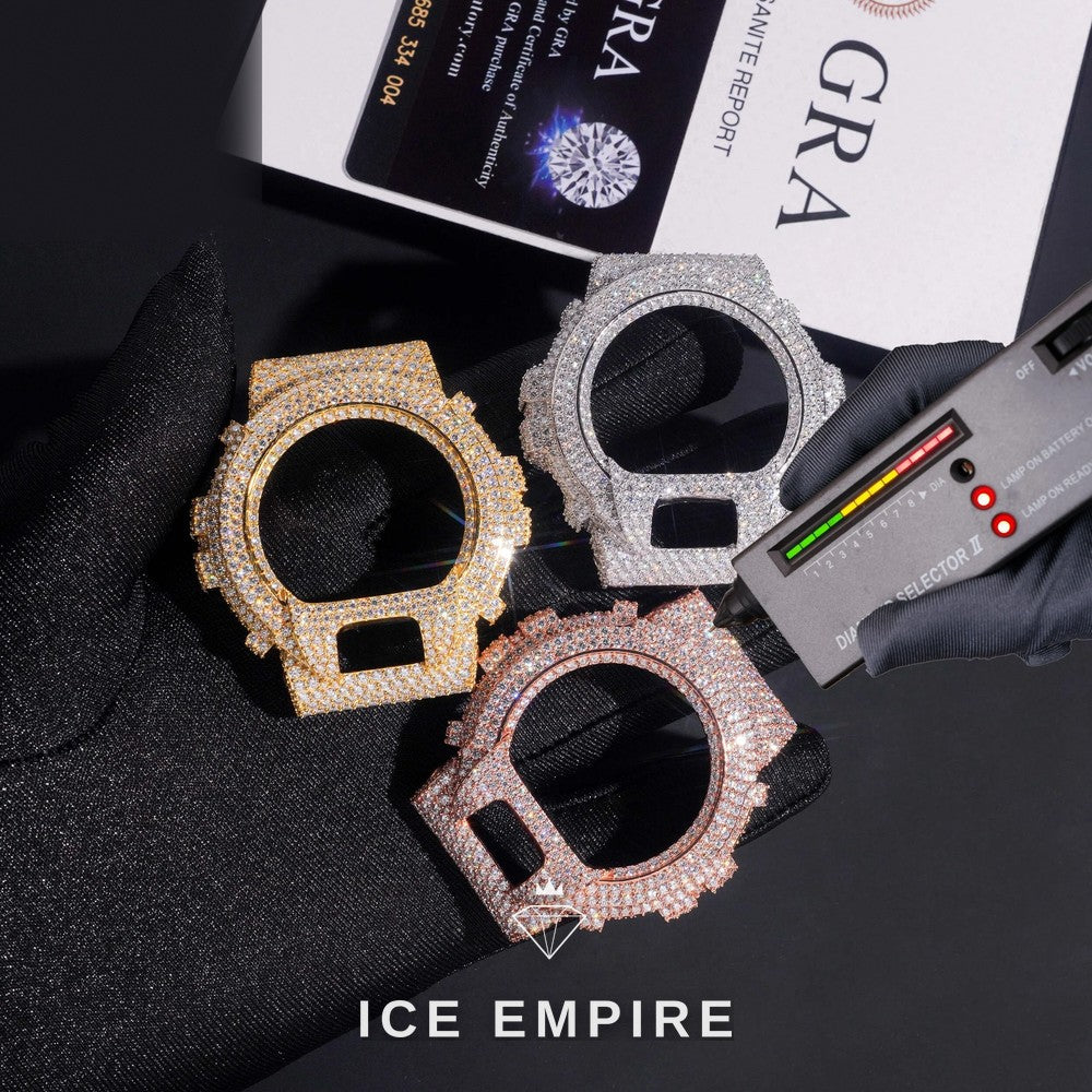 Iced Out 925 Silver Moissanite Watch