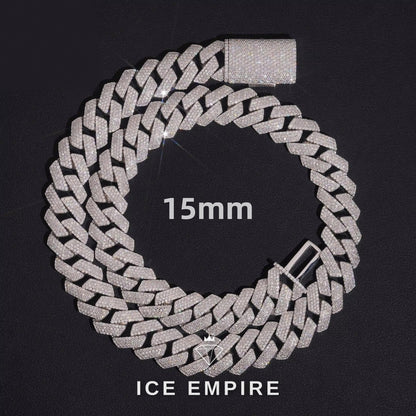 Iced Out Rose Gold Plated Moissanite Cuban Chain