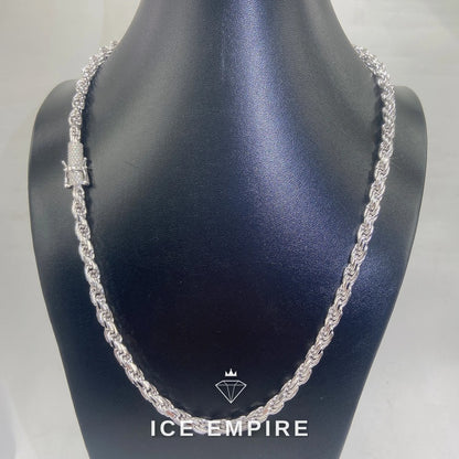 Iced Out Rose Gold Plated Moissanite Cuban Chain