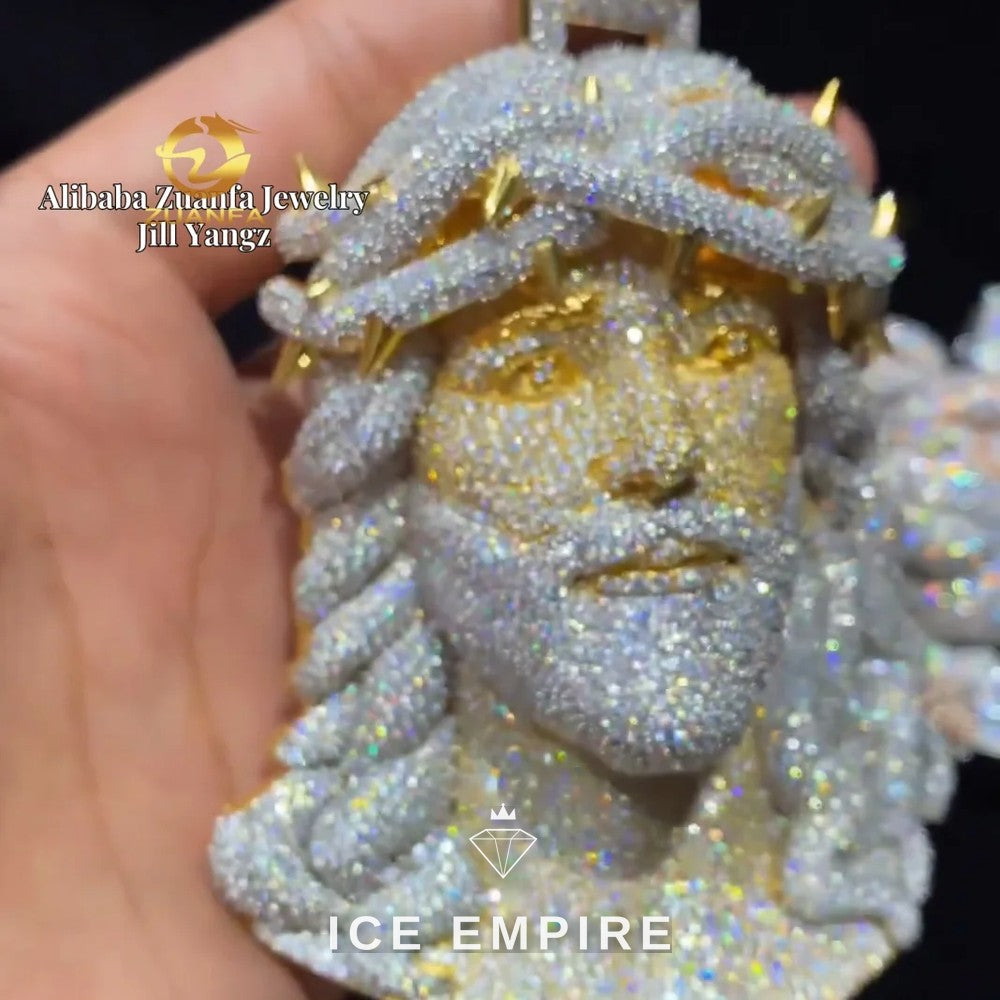 Iced Out 925 Silver Pendant