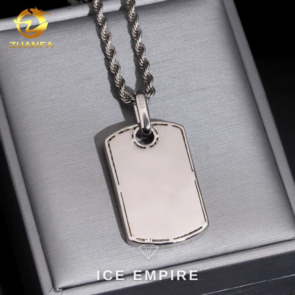 Iced Out 925 Silver Lab Grown Diamond Pendant