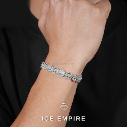 Iced Out 925 Silver Moissanite Cuban Chain