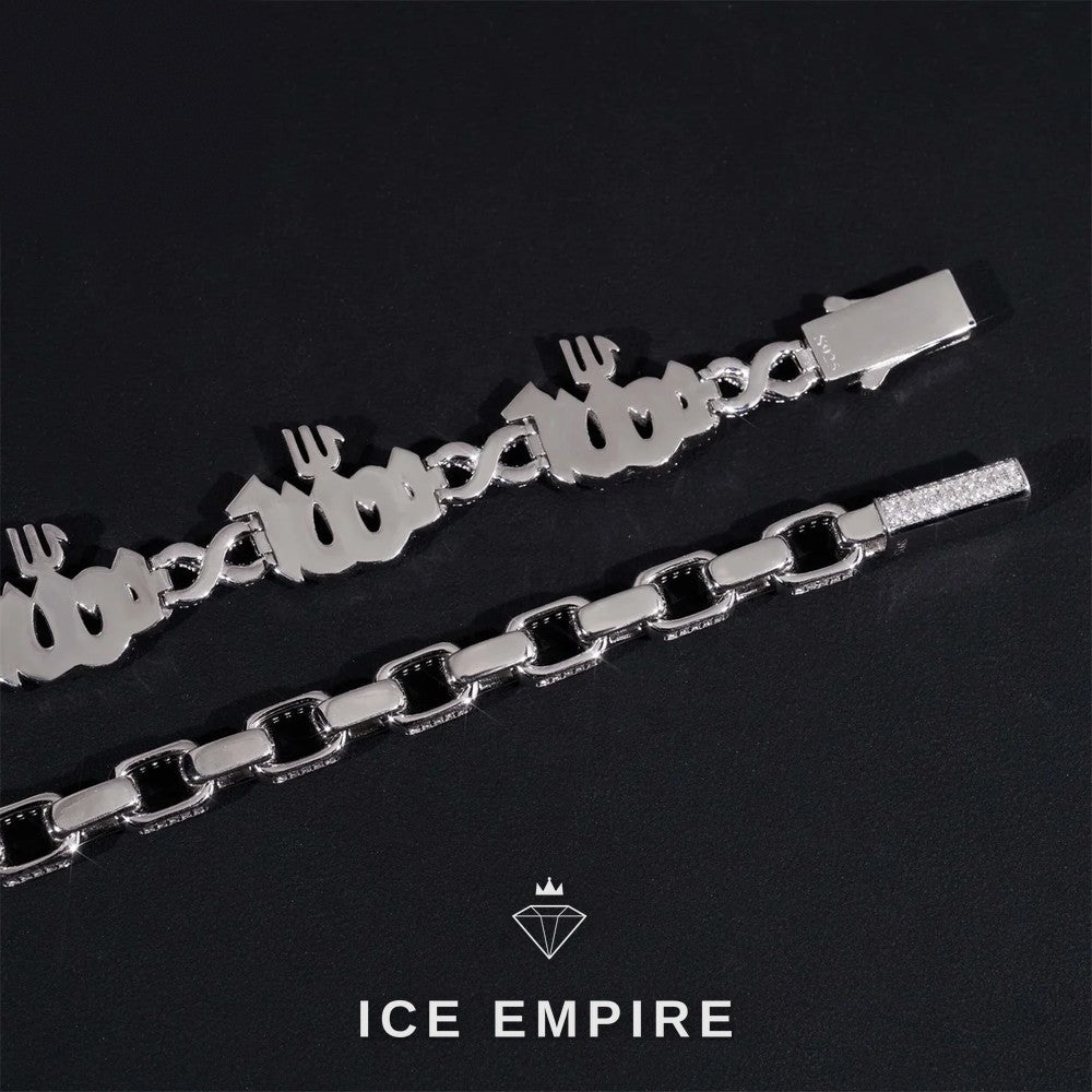 Iced Out 925 Silver Moissanite Cuban Chain