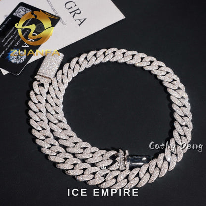 Iced Out Rose Gold Plated Cuban Chain