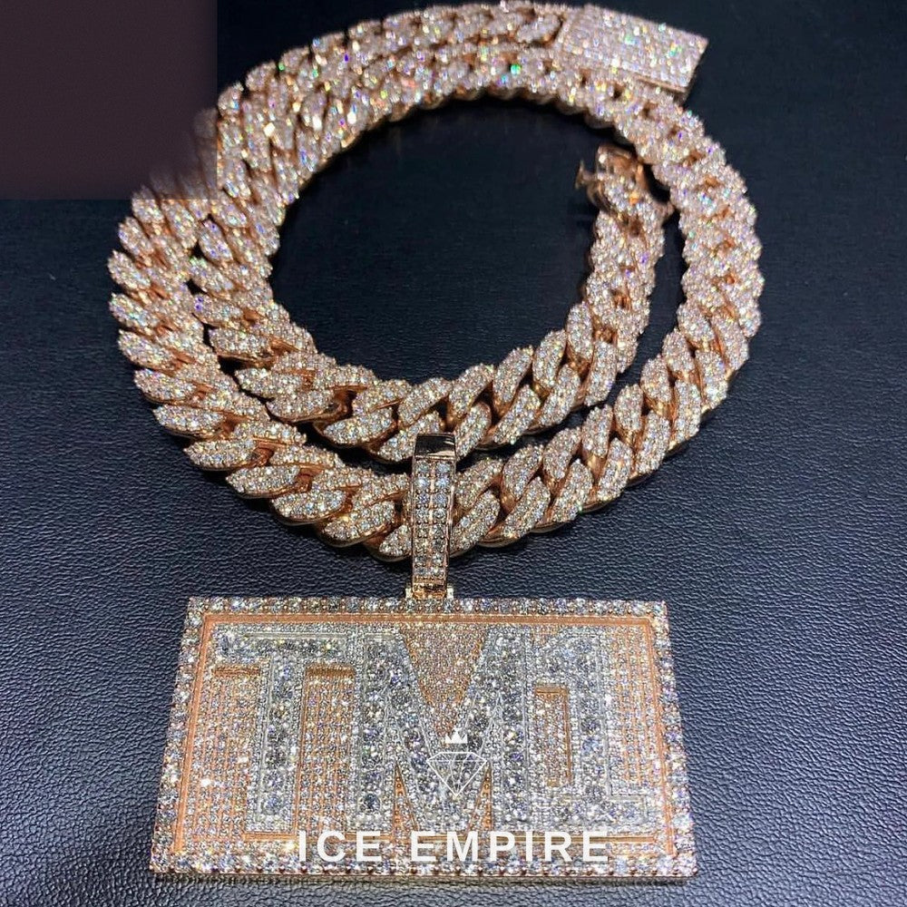 Iced Out 925 Silver Pendant