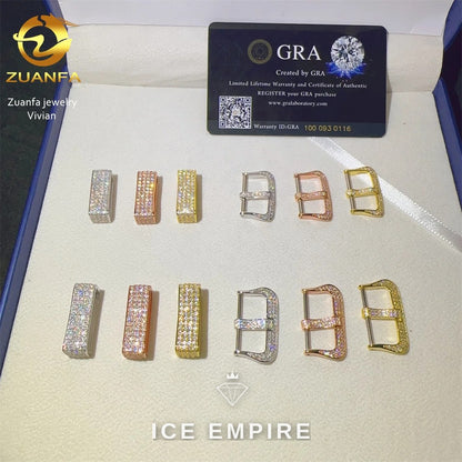 Iced Out 925 Silver Moissanite Watch
