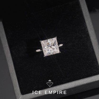 Iced Out Rose Gold Plated Moissanite Wedding Band