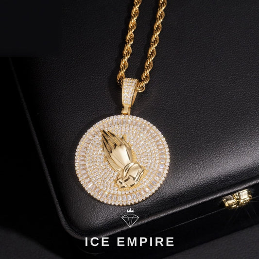 Iced Out Baguette Rose Gold Plated Moissanite Stud Earrings