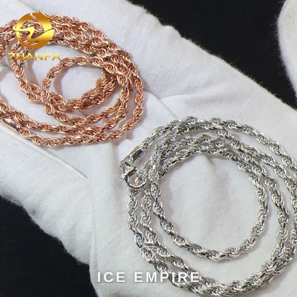Iced Out Rose Gold Plated Cuban Chain