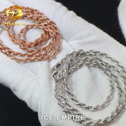 Iced Out Rose Gold Plated Cuban Chain