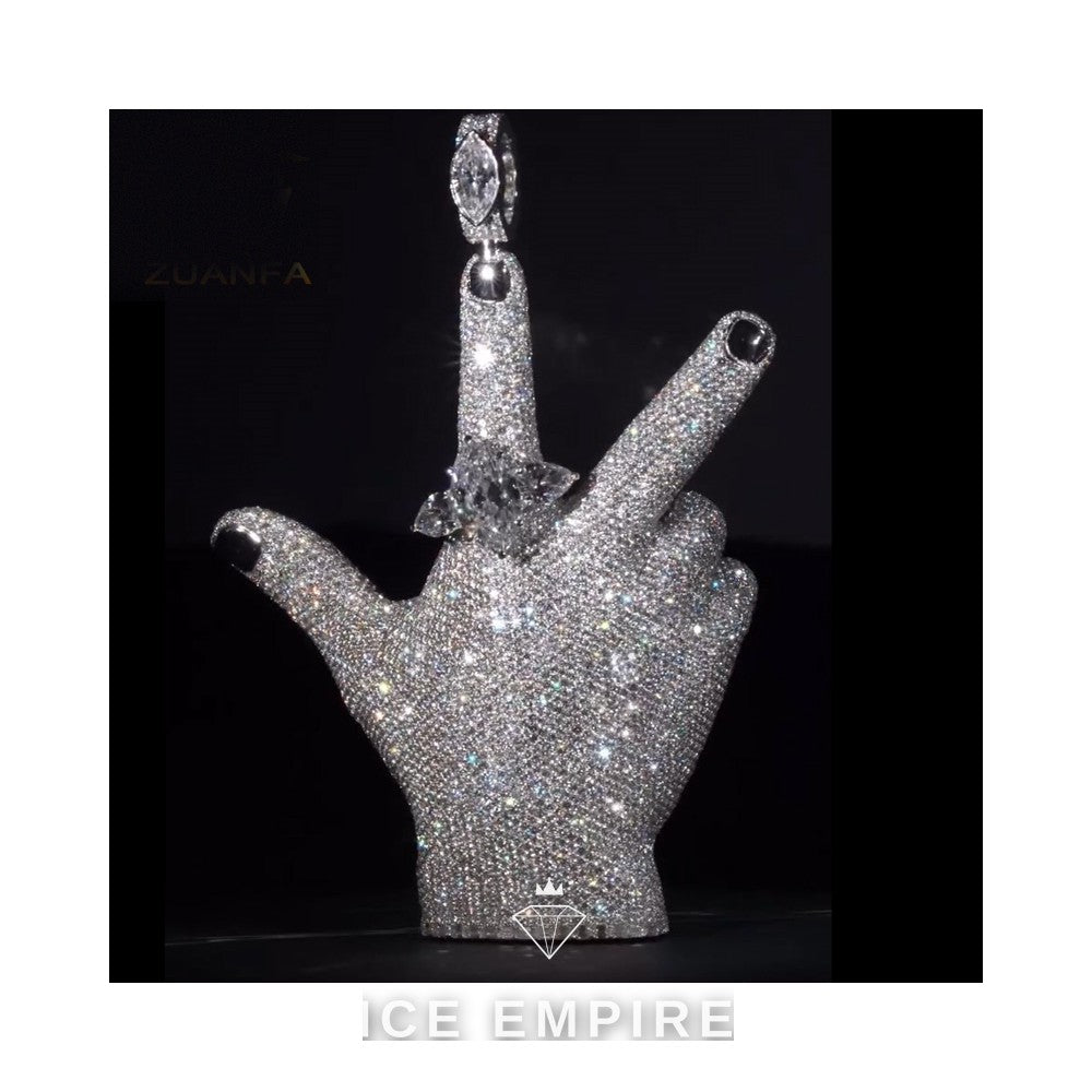 Iced Out 925 Silver Moissanite Pendant