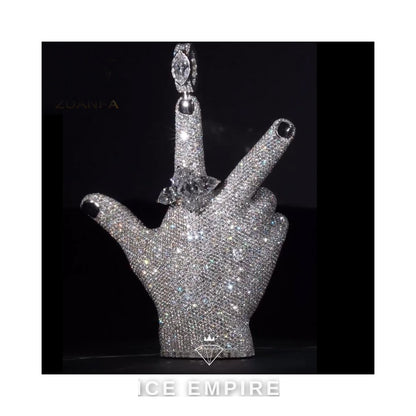 Iced Out 925 Silver Moissanite Pendant