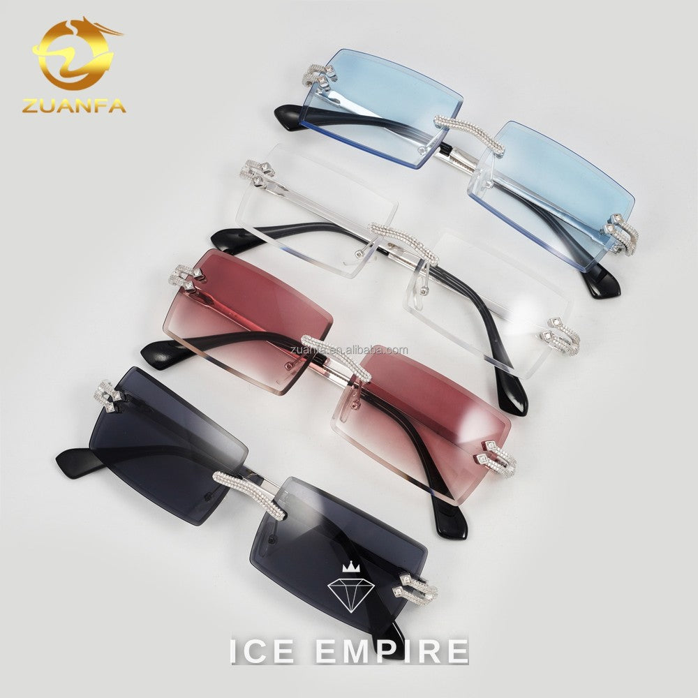 Iced Out 925 Silver Glasses