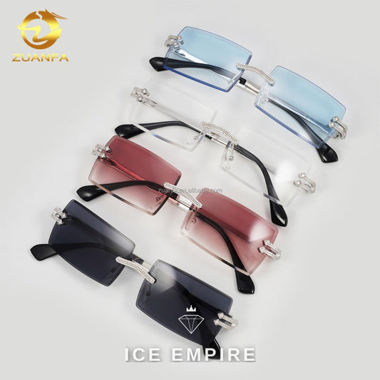 Iced Out 925 Silver Glasses