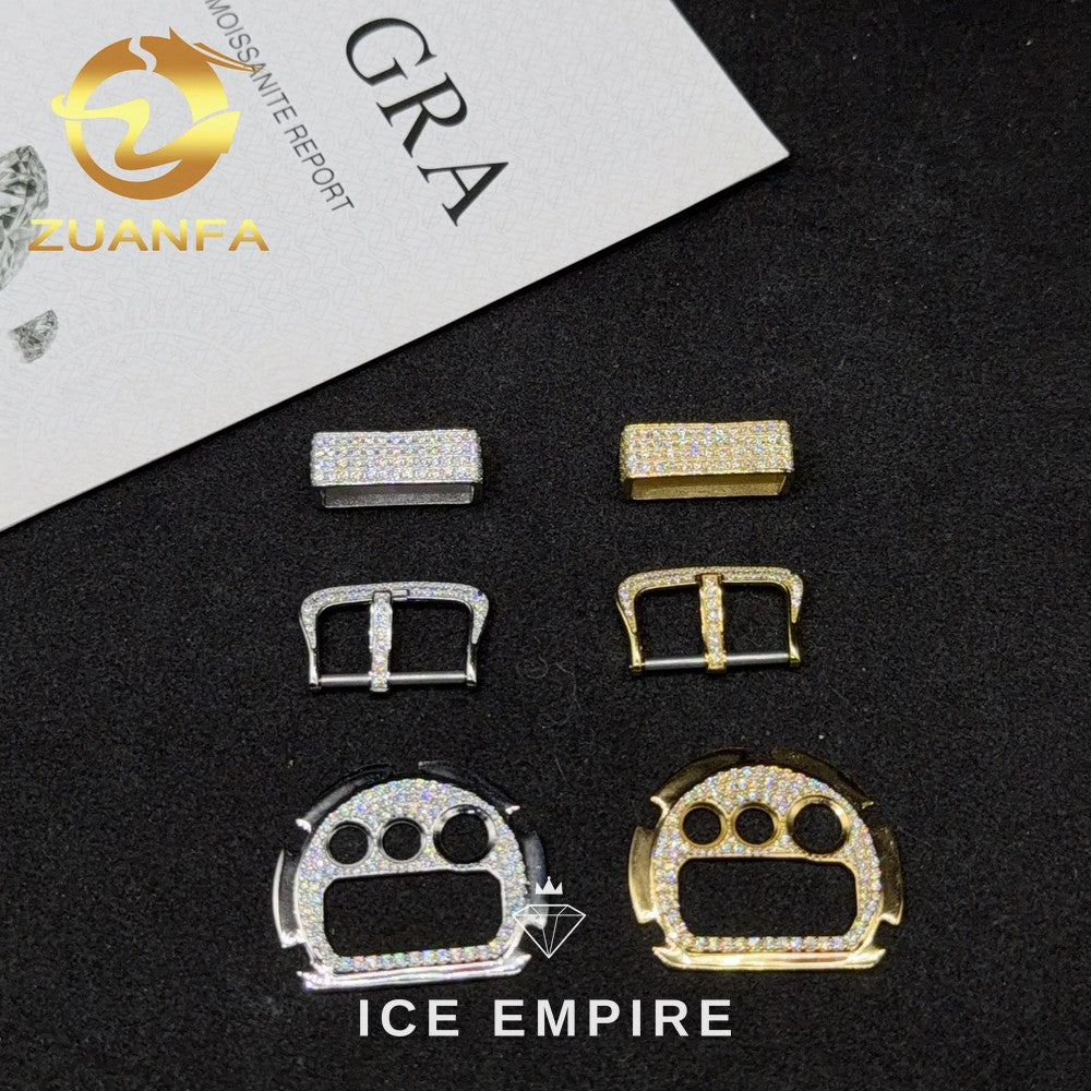 Iced Out 925 Silver Moissanite Watch